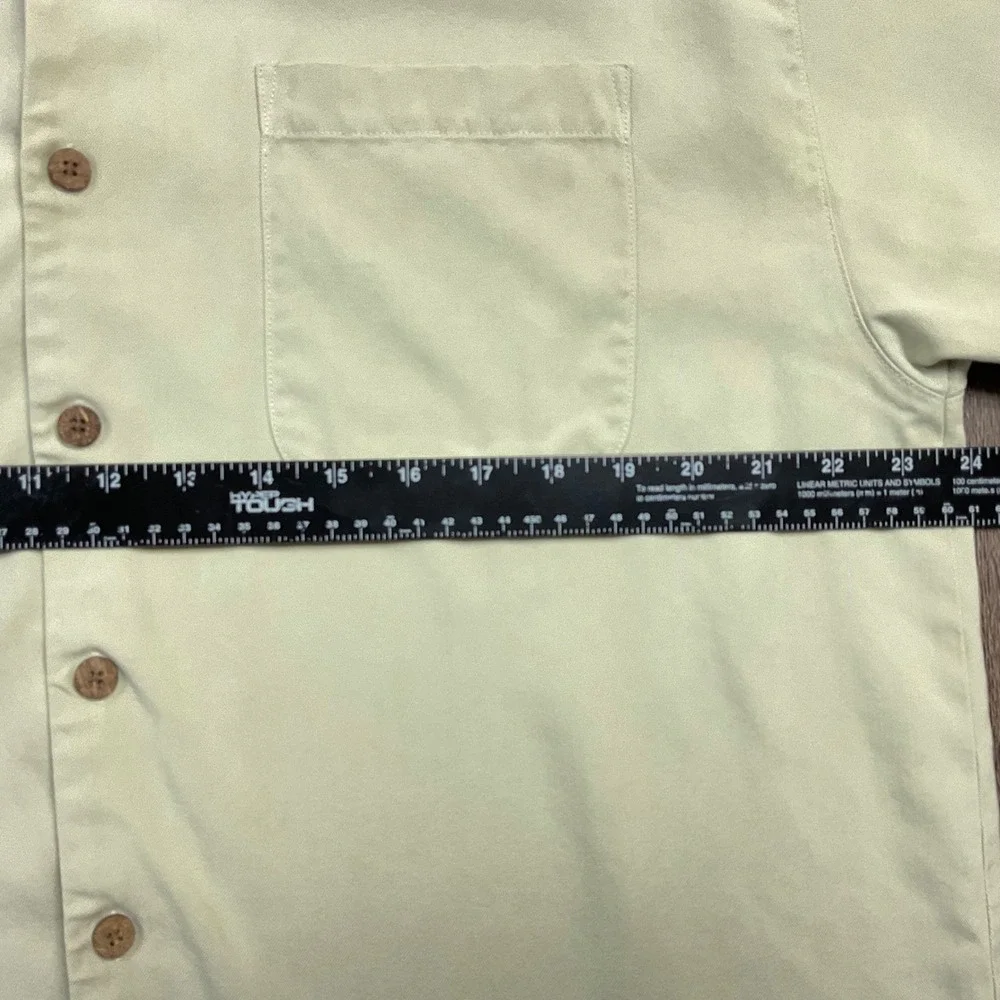Tommy Bahama 100%‎ Silk Short Sleeve Boat Preppy Classy Shirt Mens XL Beige